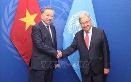 Top leader meets with UN Secretary-General António Guterres