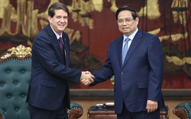 Prime Minister Pham Minh Chinh receives President of Cuban Prensa Latina News Agency