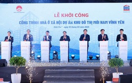 Prime Minister attends groundbreaking ceremony of social housing project in Vinh Phuc