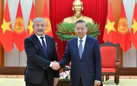 General Secretary To Lam hosts  Kyrgyz Prime Minister Adylbek Kasymaliev