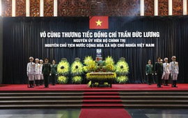 Respect-paying ceremony for former President Tran Duc Luong held