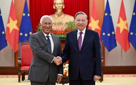 General Secretary To Lam receives European Council President António Costa