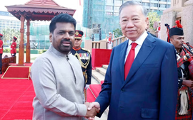 Sri Lanka welcomes top Vietnamese leader with 21-gun salute