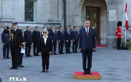 Official welcome ceremony for top leader To Lam in Ottawa