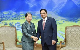 范明正总理会见柬埔寨副首相