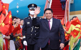 越南政府总理范明正抵达北京 开始对中国进行正式访问并出席世界经济论坛