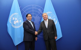 范明正总理会见联合国秘书长