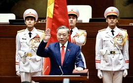 老挝，中国，柬埔寨三国领导向越南新任国家主席苏林致贺电贺信