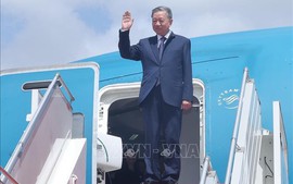 苏林主席抵达金边，开始对柬埔寨进行国事访问