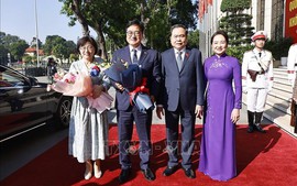 陈青敏主席与韩国国会议长举行会谈