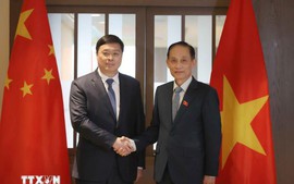 越南外交部长黎怀忠与中国广西壮族自治区政府主席韦韬举行会谈