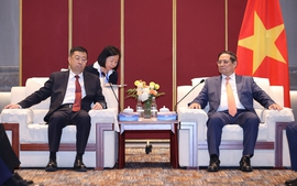 越南政府总理范明正会见中国驰名企业负责人