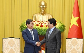 越南国家主席梁强会见韩国总统特使