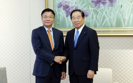 黎成龙副总理会见日本众议院议长