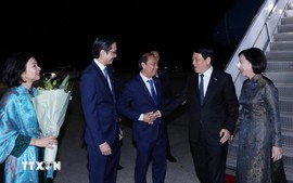 国家主席梁强抵达纽约 出席第80届联合国大会高级别会议周