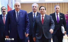 越南政府总理范明政会见约旦众议院议长