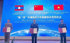 越中老三国边境地区执法合作机制启动