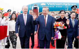 越共总书记、国家主席苏林携夫人抵达北京 开始对中国进行国事访问