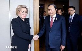 越南国会主席陈青敏会见比利时、俄罗斯、土耳其等国领导