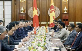 越共中央总书记、国家主席苏林与斯里兰卡总统阿努拉·库马拉·迪萨纳亚克举行会谈