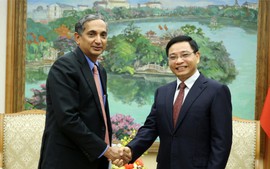 越南政府副总理阮文胜会见国际货币基金组织亚太部主任