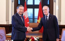 越共中央总书记、国家主席苏林同加拿大总理马克·卡尼举行会谈