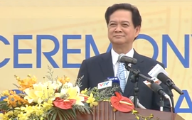 Thủ tướng Nguyễn Tấn Dũng phát biểu tại Lễ khởi công Liên hợp Lọc hoá dầu Nghi Sơn