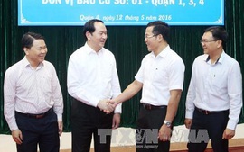 Chủ tịch nước tiếp xúc cử tri Thành phố Hồ Chí Minh
