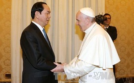 Chủ tịch nước Trần Đại Quang hội kiến Giáo hoàng Francis