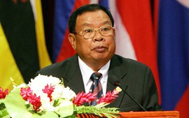 Chủ tịch nước Lào Bounnhang Vorachit gửi điện thăm hỏi tới Chủ tịch nước Trần Đại Quang