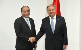 Thủ tướng gặp Tổng thư ký Liên Hợp Quốc và Chủ tịch Hội đồng châu Âu
