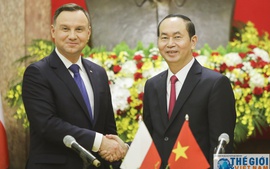 Chủ tịch nước Trần Đại Quang hội đàm với Tổng thống Ba Lan Andrzej Duda