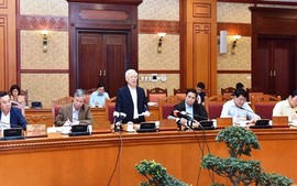 Tổng Bí thư Nguyễn Phú Trọng chủ trì họp Ban Bí thư Trung ương Đảng