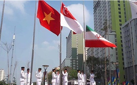 Quốc kỳ Việt Nam tung bay tại ASIAD 2018