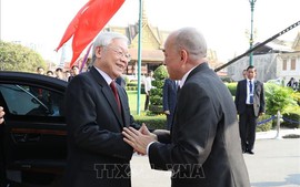 Điện cảm ơn của Tổng Bí thư, Chủ tịch nước gửi Quốc vương Campuchia