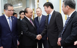 Thủ tướng tiếp các tập đoàn hàng đầu Trung Quốc