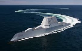 Hải quân Mỹ tiếp nhận siêu chiến hạm Zumwalt