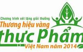 Lần đầu tổ chức giải thưởng “Thương hiệu vàng thực phẩm Việt Nam”