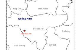 Xuất hiện động đất tại Quảng Nam