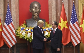 Chủ tịch nước Trần Đại Quang hội đàm với Tổng thống Hoa Kỳ Donald Trump