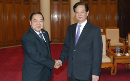 Thủ tướng tiếp Phó Thủ tướng, Bộ trưởng Quốc phòng Thái Lan