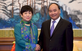 Thủ tướng tiếp Hội Hữu nghị đối ngoại nhân dân Trung Quốc và Hội Hữu nghị Trung-Việt