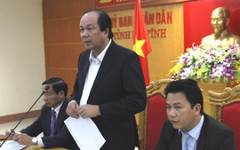 Tổ công tác của Thủ tướng đốc thúc tỉnh Hà Tĩnh