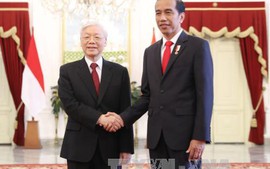 Tổng Bí thư hội đàm với Tổng thống Indonesia 