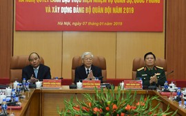 Tổng Bí thư, Chủ tịch nước Nguyễn Phú Trọng chủ trì Hội nghị Quân ủy Trung ương