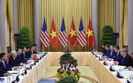 Tổng Bí thư, Chủ tịch nước Nguyễn Phú Trọng hội đàm với Tổng thống Donald Trump