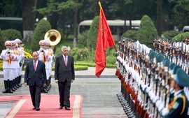 Hình ảnh Lễ đón chính thức Thủ tướng Sri Lanka 