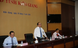 Phó Thủ tướng Nguyễn Xuân Phúc làm việc tại Kiên Giang