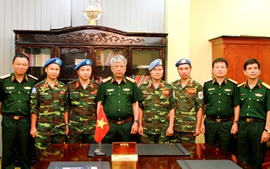 Thêm 2 sĩ quan tham gia lực lượng gìn giữ hòa bình LHQ