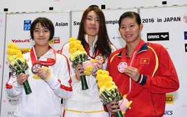 Ánh Viên thâu tóm 4 huy chương tại Giải vô địch châu Á